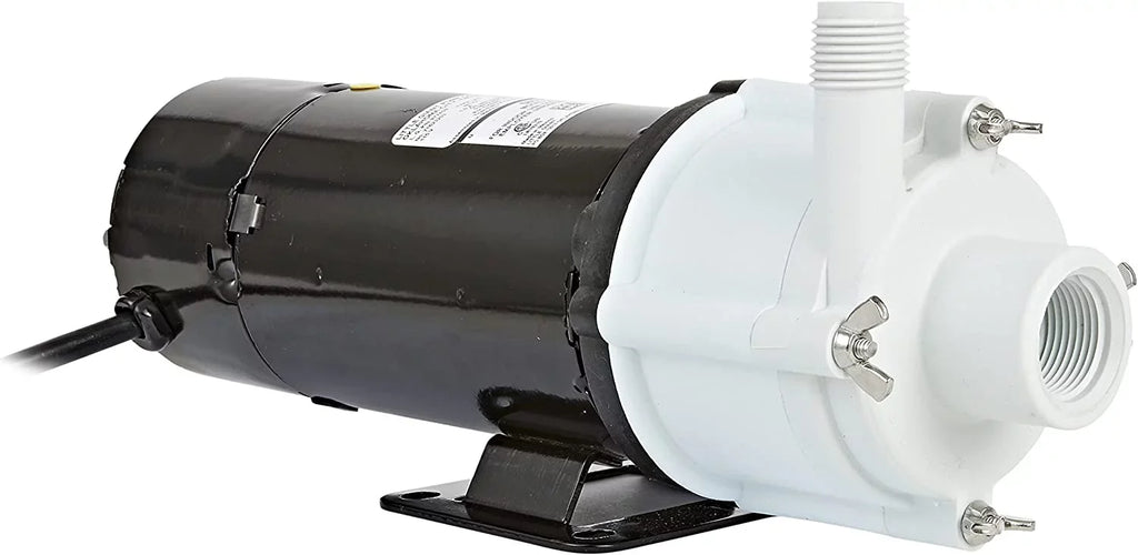 Little Giant 3-MDQX-SizeC 115-Volt, 1/15 HP, 1000 GPH, Magnetic Drive Aquarium Pump, 6-Ft. Cord, Black/Ivory, 581507