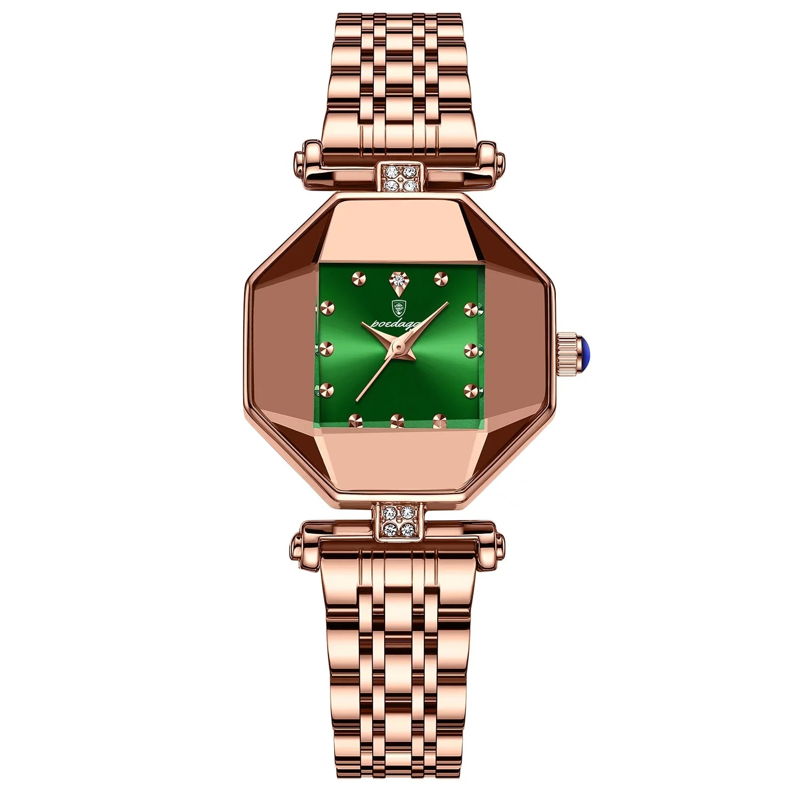 POEDAGAR Women Watch Rose Gold Sizetainless Sizetain Sizeteel Quartz Wristwatch Waterproof Fashion Top Brand Luxury Ladies Watches Gift