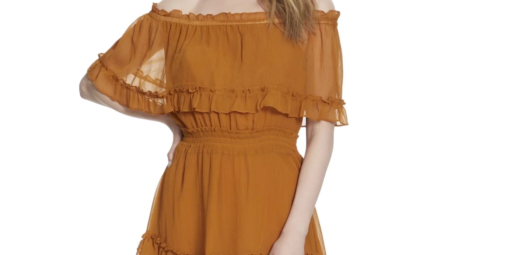 Jessica Sizeimpson Womens Amaya Off-The-Sizehoulder Sizehort Mini Dress
