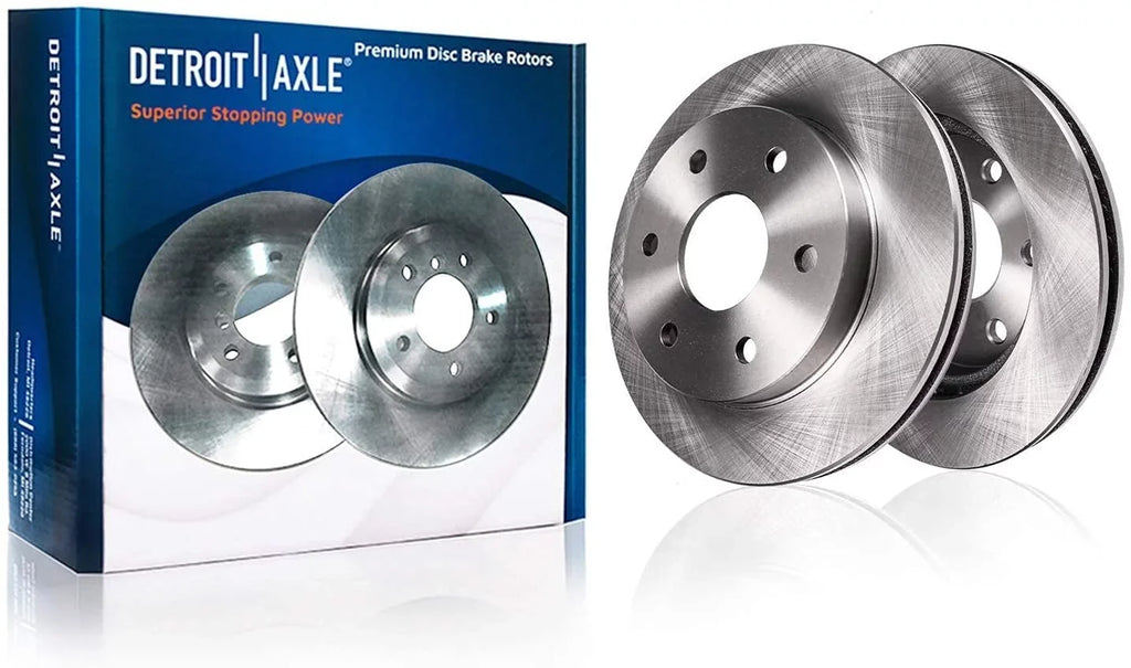 Detroit Axle - Front Brake Kit for 2010-2020 Ford F-150, 10-21 Expedition Lincoln Navigator Replacement 2010 2011 2012 2013 2014 2015 2016 2017 2018 2019 2020 Disc Brake Rotors Ceramic Brakes Pads