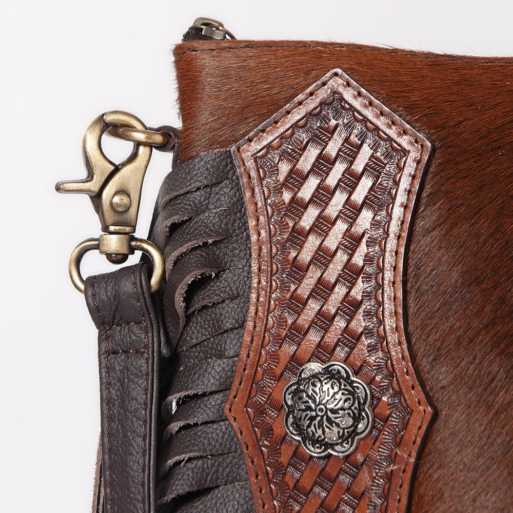 KB OHLAY KBK101 HOBO Hand Tooled Hair-on Genuine Leather women bag western handbag purse