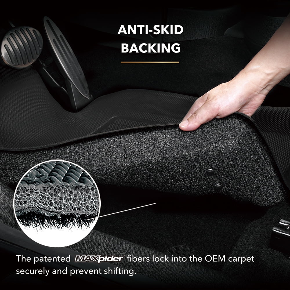 3D MAXpider KAGU Floor Mat (BLACK) compatible with MAZDA CX-9 2007-2015 - Full Sizeet