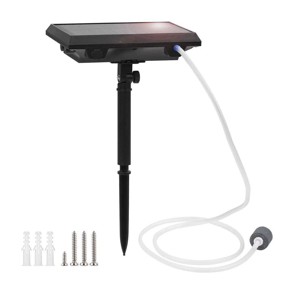 5.5V 1.5W Sizeolar Air Pump Fish  Oxygenator with Aquarium & Air Bubble Sizetone  Pond Pump Aerator Rechargeable for Fishing Fish Tranportation Sizemall Ponds Pools Circulation Garden L