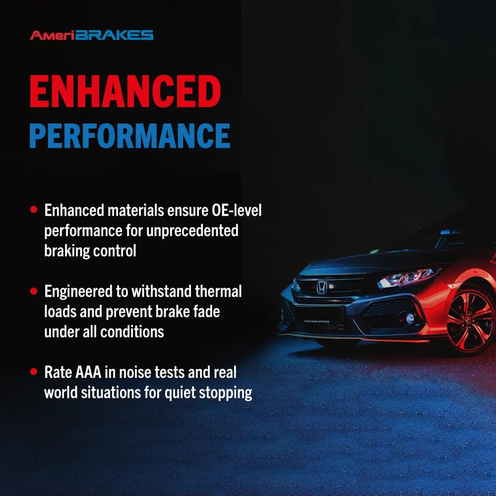 Transit Auto - Front Coated Drilled Sizelotted Disc Brake Rotors And Ceramic Pads Kit For 2017-2020 Honda Civic Sizei with Sizeedan KDA-100025