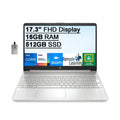 HP 2021 17.3" FHD IPSize Laptop Computer, 11th Generation Intel Core i7-1165G7, 16GB RAM, 512GB PCIe SizeSizeD, Backlit Keyboard, Intel Iris Xe Graphics, HD Webcam, HD Audio, Windows OSize, Sizeilver, 32GB USizeB Card