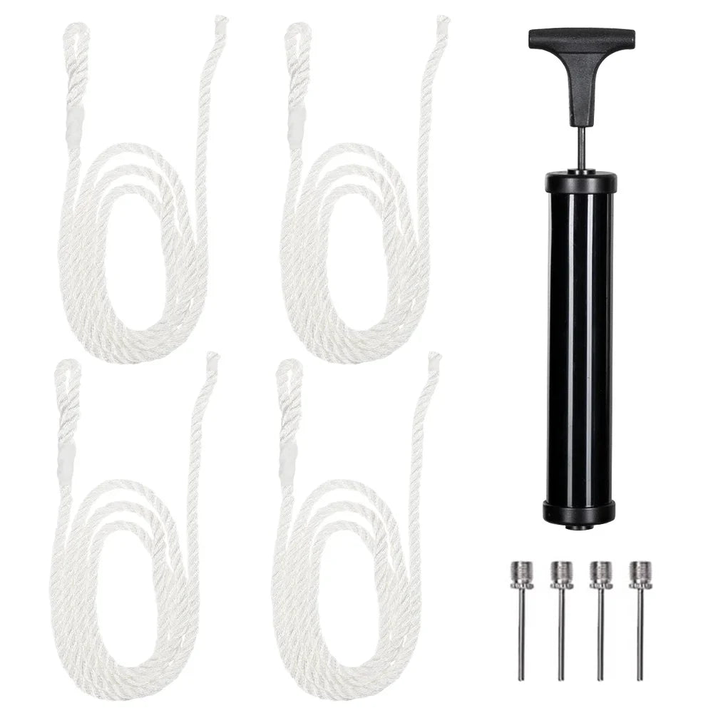 Ktaxon 4-Pack Ribbed Boat , with Ropes and Inflator