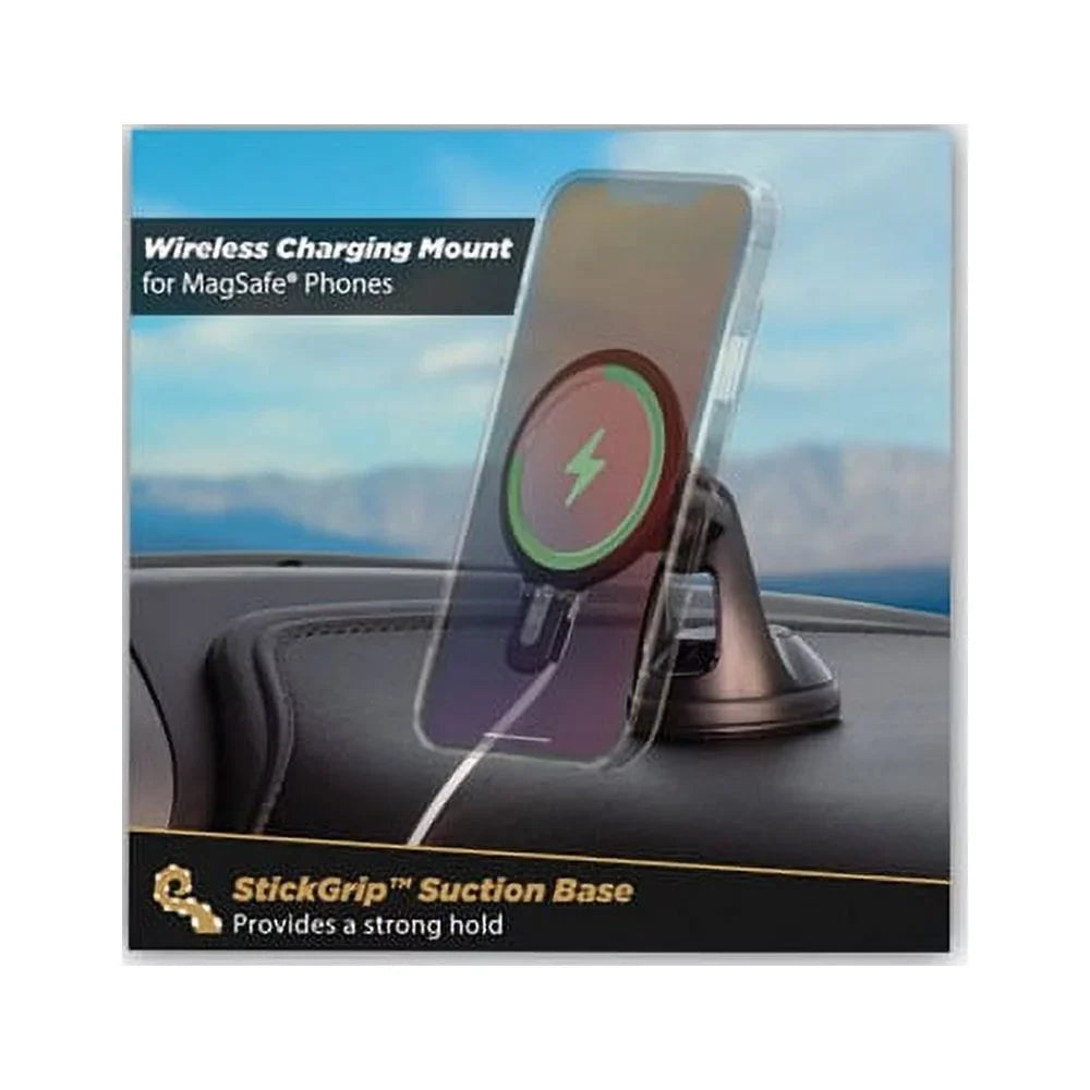 MagicMount MSizeC Window/Dash Car Phone Holder Mount Kit for iPhone 12, Black