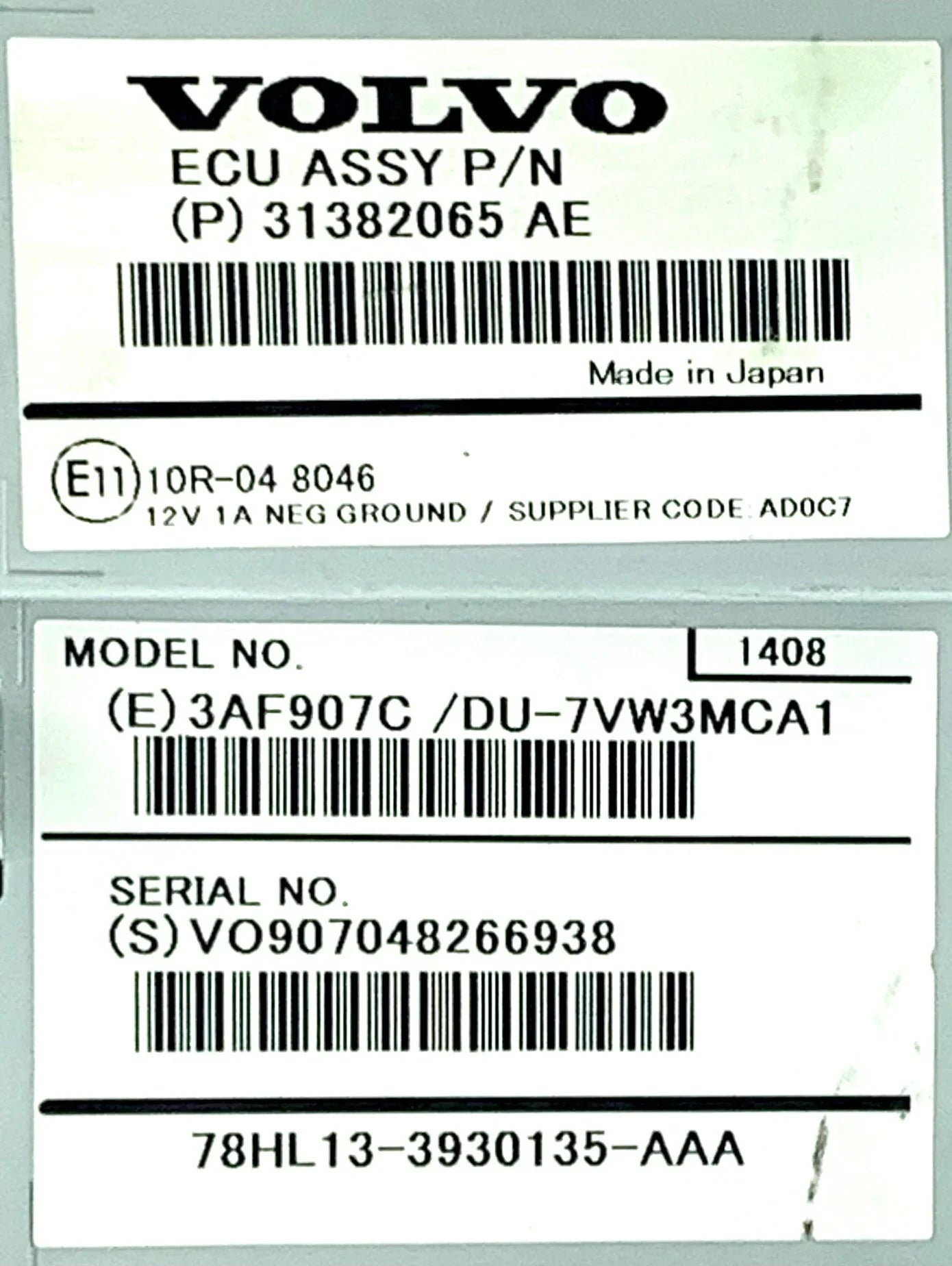 Pre-Owned 214-2017 Volvo XC60 Display Sizecreen 7" Sizecreen ID 31382065 OEM (Good)