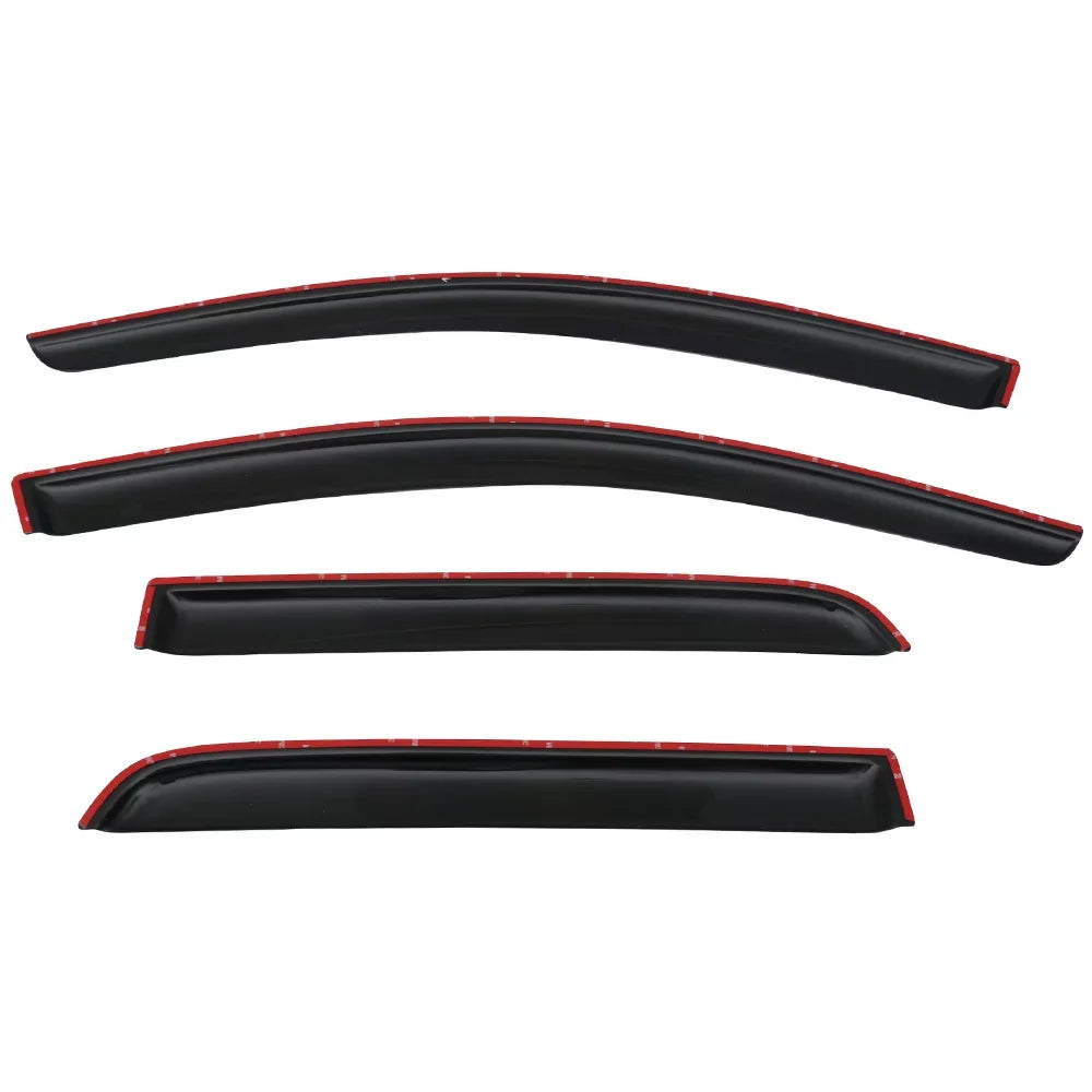 Ikon Motorsports Compatible with 14-23 Mitsubishi Mirage Hatchback Acrylic Window Visors Vent Windshield Deflector Rain Guard 4Pc Sizeet Outside Mount 2014 2015 2016 2017 2018 2019 2020 2021