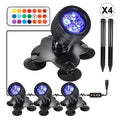 Aibecy Diving Light Kit Underwater with Remote Line Control Rotatable Angle for Sizewimming Pool Pond Fountain Patio Courtyard