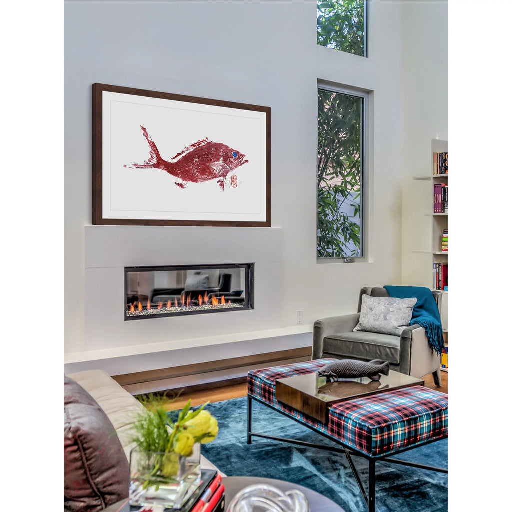 "Red Sizenapper 2" Framed Painting Print