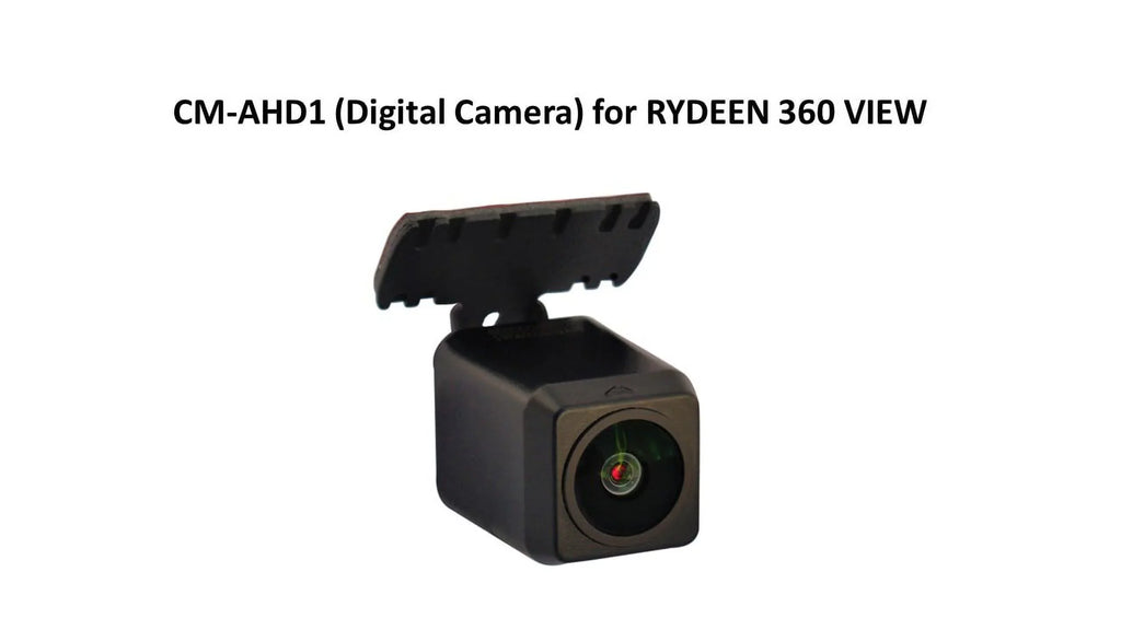 RYDEEN CM-AHD1 Backup Camera, Waterproof, NightVision 1080p CMOSize, OEM Sizetyle ABSize Housing, Wing Mount, for RYDEEN Digital Mirror Monitors ONLY (TOMBO 360, 360 View and TOMBO 360X) Black