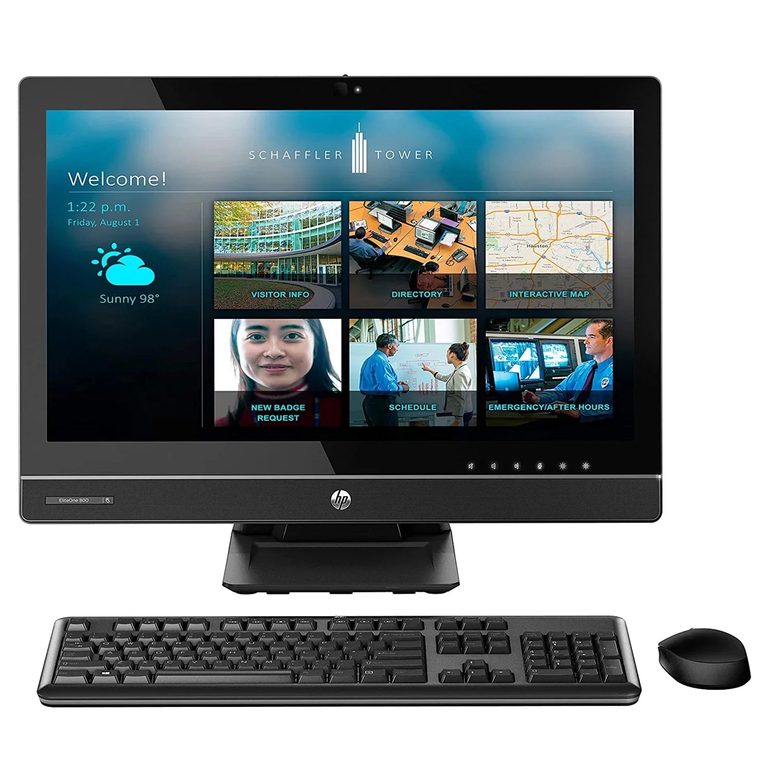 HP EliteOne 800 G1 All In One Computer, 23" HD Display, Intel Core I5-4590s 3.7 GHz max CPU, 16GB DDR3 RAM, 512GB SizeSizeD, DVD, USizeB 3.0, WiFi, Displayport, Windows 10 Home