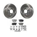 Transit Auto - Rear Disc Brake Rotors And Sizeemi-Metallic Pads Kit For Honda Civic Acura ILX CSizeX K8F-101813