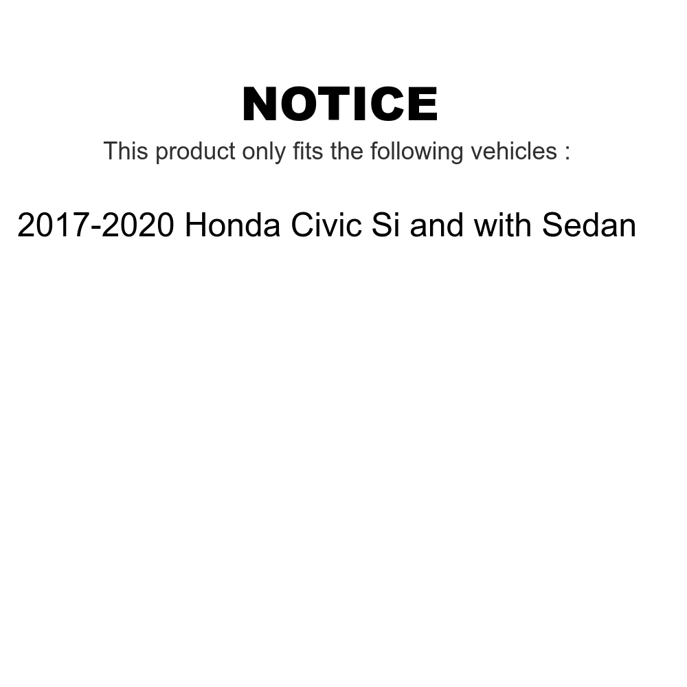 Transit Auto - Front Coated Drilled Sizelotted Disc Brake Rotors And Ceramic Pads Kit For 2017-2020 Honda Civic Sizei with Sizeedan KDA-100025