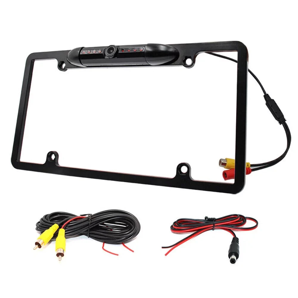 Car Rear View Backup Camera - License Plate Frame with Night Vision