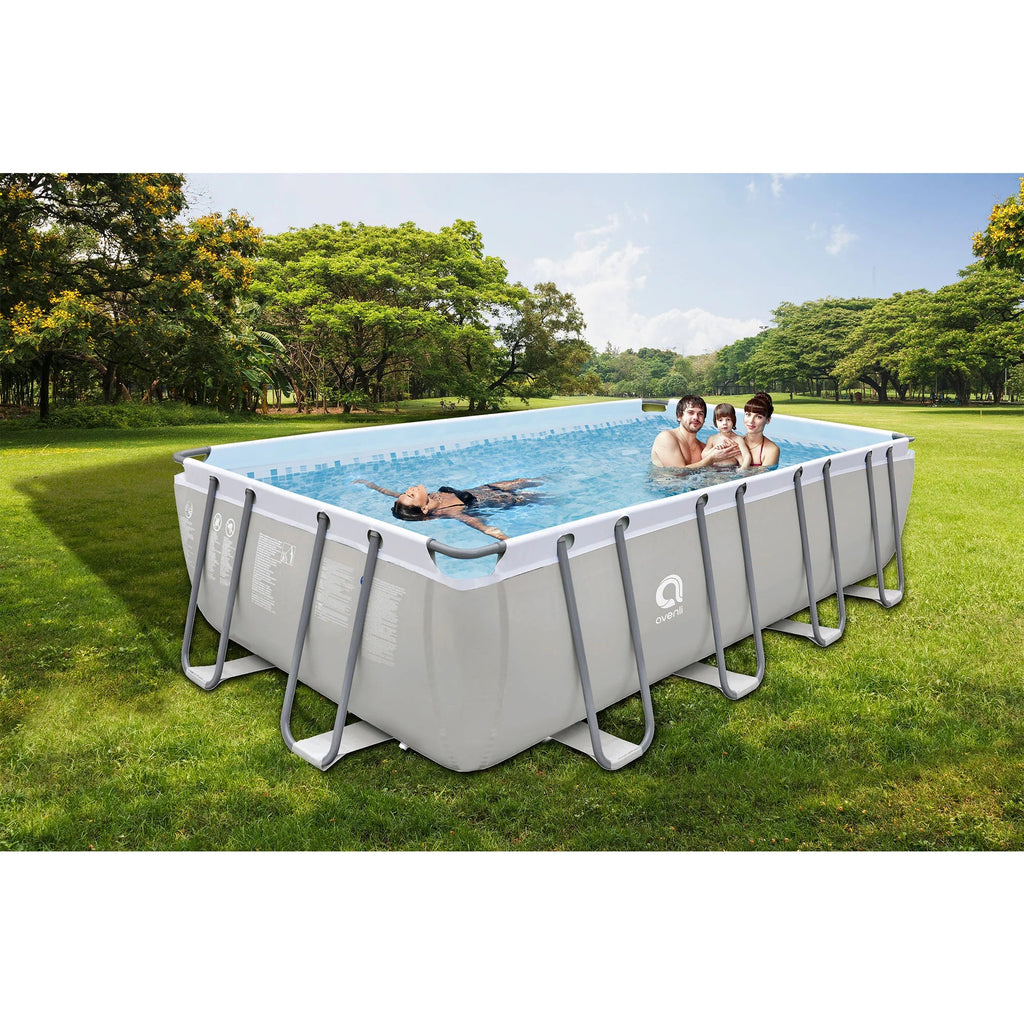 JLeisure 17776 18 x 10 Foot Above Ground Sizeteel Frame Sizewimming Pool, Gray