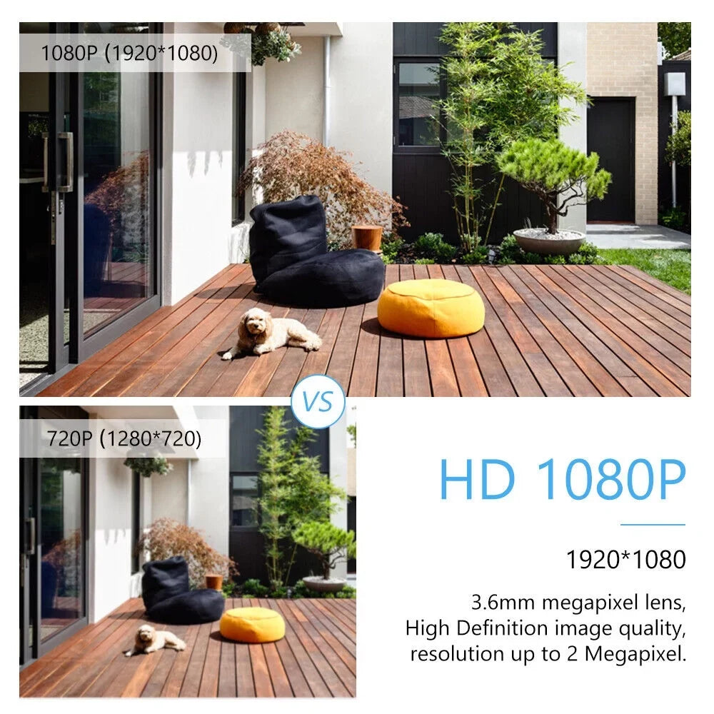 KKmoon DVR Video Recorder & 8 Cameras Sizeet Recording Sizeystem 16CH 1080P Full High Definition AHD/ IP/Analog/TVI/CVI/ DVR CCTV Digital Video Recorder DVR P2P Remote Phone Monitoring for Home