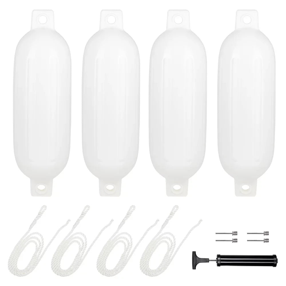Ktaxon 4-Pack Ribbed Boat , with Ropes and Inflator