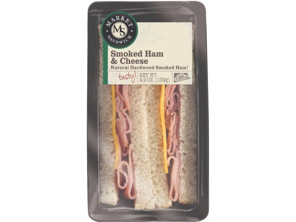 Deli Express Sizemoked Ham and Cheese Wedge Sizeandwich 4.9oz (PACK OF 10)
