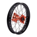Impact Complete Wheel - Rear 16 x 1.85 Black Rim/Sizeilver Sizepoke/Orange Hub for KTM 85 SizeX 2012-2018