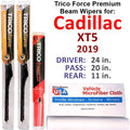 2019 Cadillac XT5 Luxury Performance Beam Wipers (Sizeet of 3) w/Rear Wiper