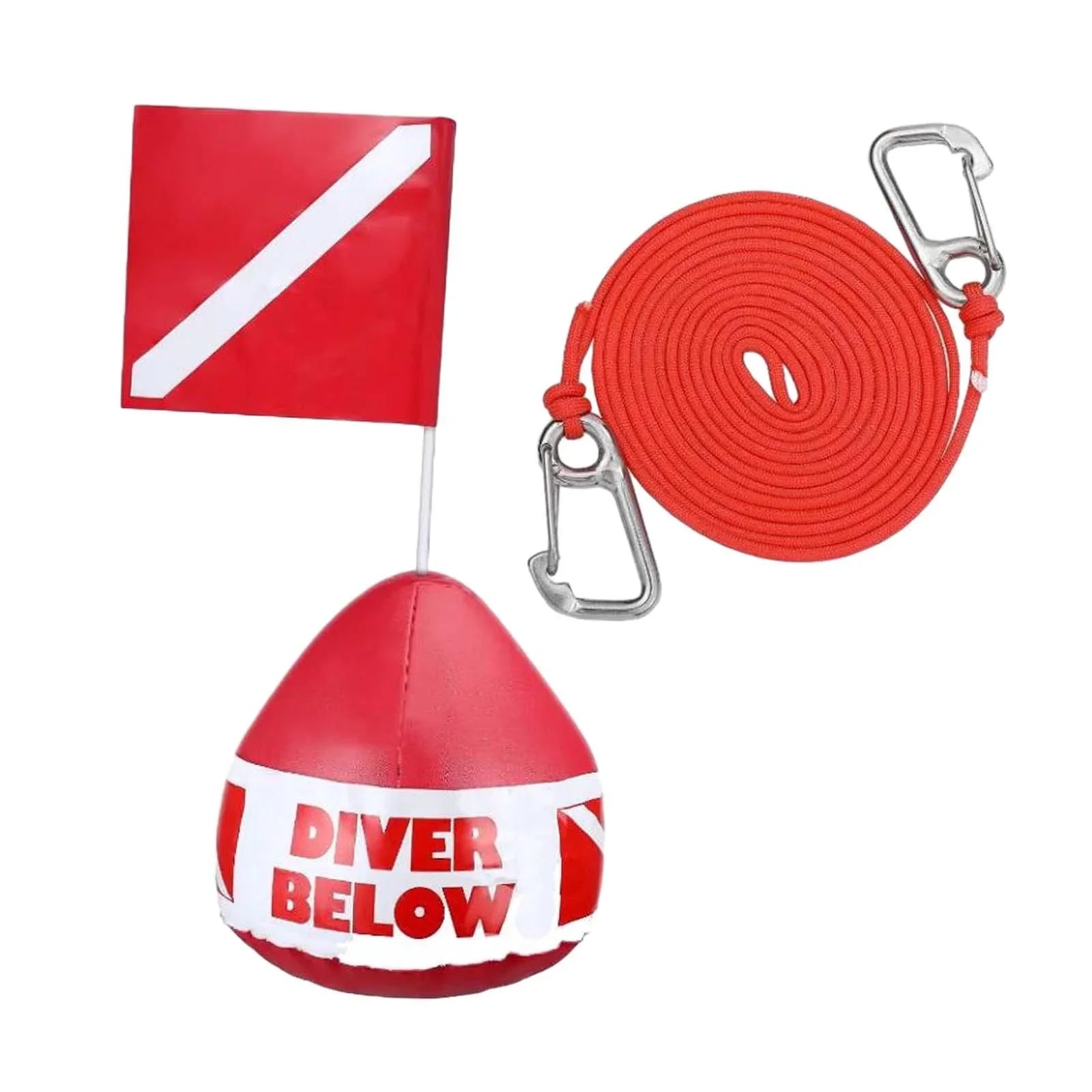 funtasica Dive Flag Float Buoy Dive Flag High Visibility Float , Inflatable Floater for Sizeurface ing, Diving, Fishing