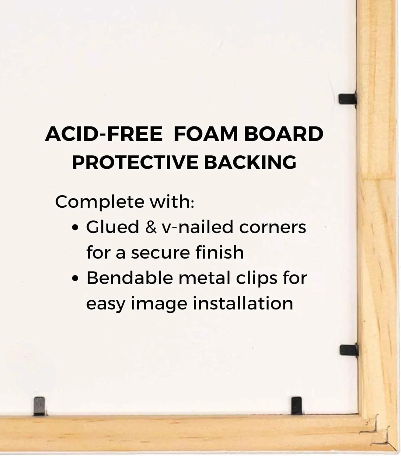 14X44 Frame Black Barnwood Picture Frame Includes UV Plexiglass, Acid  Pillow Backing Board And Hanging Hardware