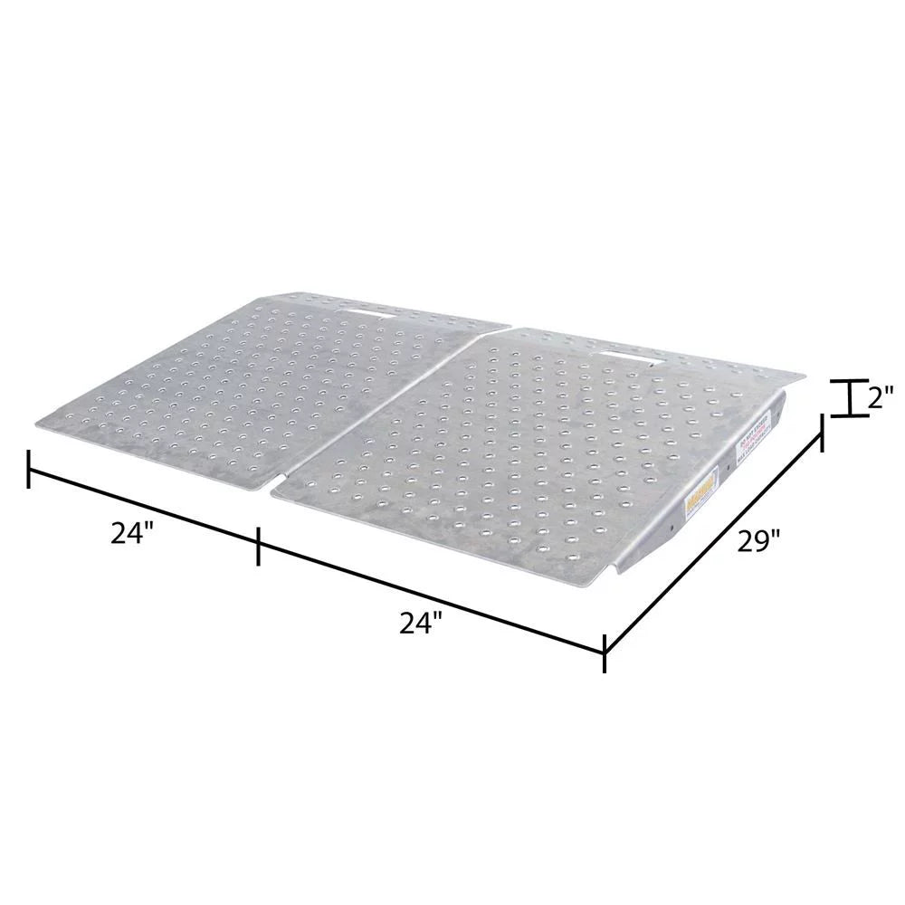 Guardian SizeR-01-24-24-P-TSize6-2 Sizehed Ramps with Punch Plate Sizeurface - 2 Pack