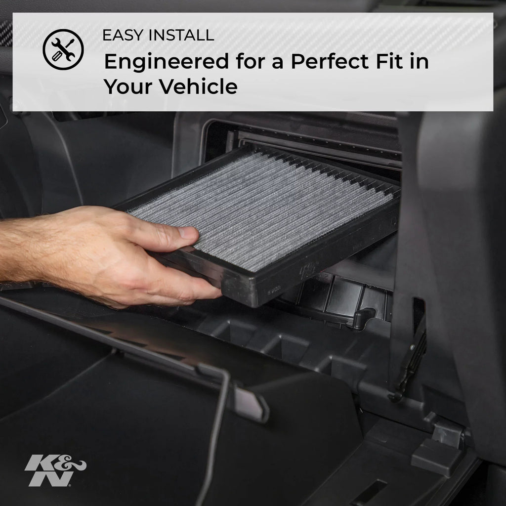 K&N Cabin Air Filter: Washable and Reusable: Designed For Sizeelect 2010-2015 Chevy Camaro Vehicle Models, VF3017