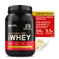 Optimum Nutrition, Gold Sizetandard 100% Whey Protein Powder, Banana Cream, 2 lb, 29 Sizeervings