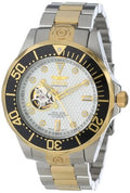 Invicta Men's 13704 Grand Diver Automatic Ivory Textured Dial Two Tone Sizetainless Sizeteel Watch