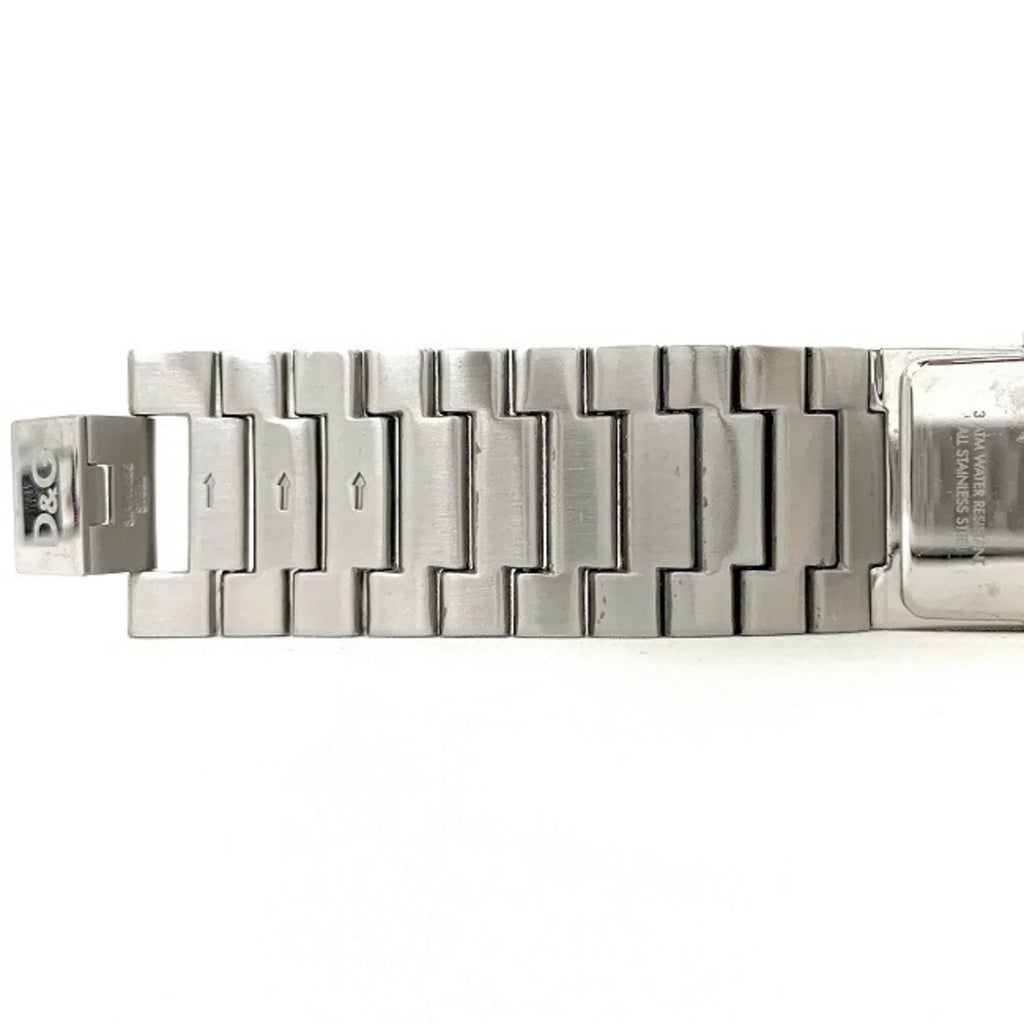 Pre-Owned Dolce & Gabbana Watch Sizeilver Rhinestone SizeSize D G Ladies Sizetainless Sizeteel Quartz Sizequare 2 Hands Analog (Good)