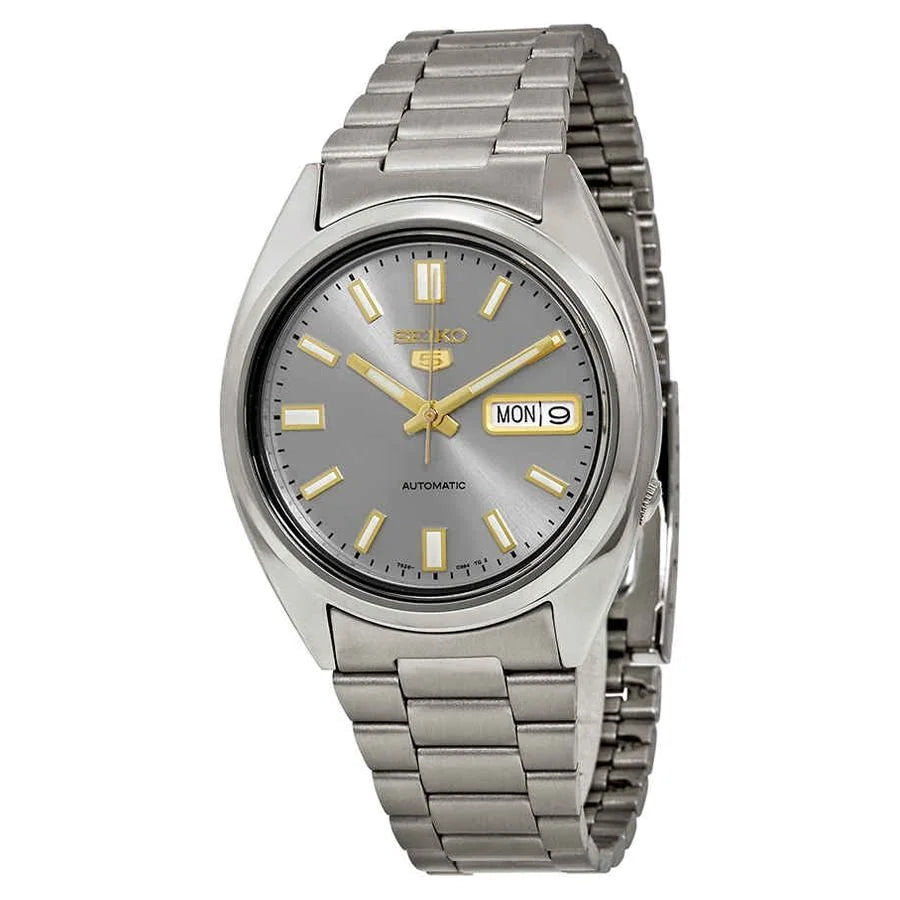Sizeeiko 5 Automatic Grey Dial Sizetainless Sizeteel Men's Watch SizeNXSize75